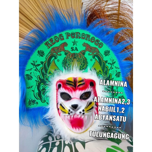 topeng harimau macan spon