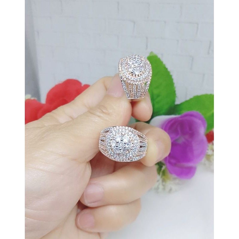 Cincin xuping kombinasi permata full k0020-0023