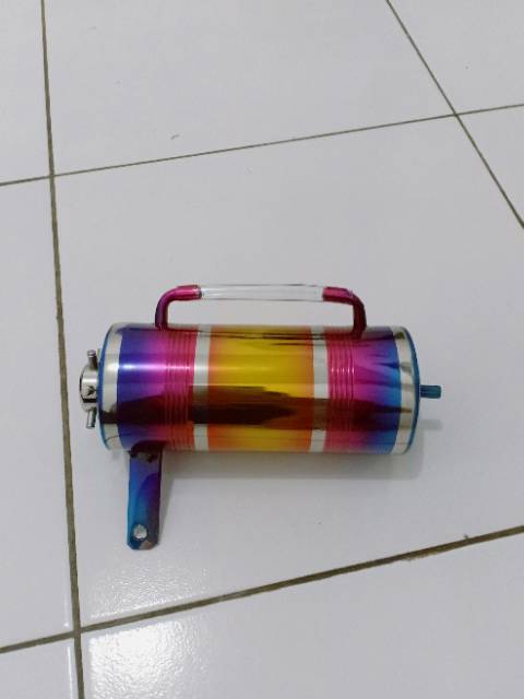 Botol Oli Samping Pelangi - Botol Air Radiator Tabung Oli Samping Rainbow Ninja R RR Satria Rxking