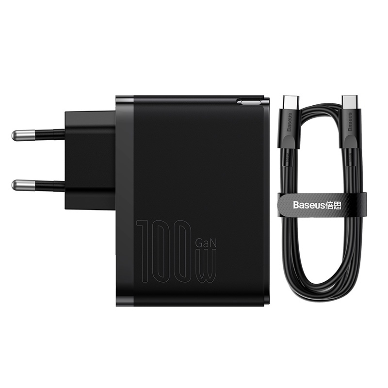 Baseus Gan5 PRO Fast Charger Dual Output C+U 100W Power Delivery QC