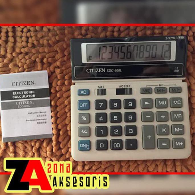 

ITERBARUl Kalkulator Citizen ukuran L KWKT-868 ICIQl