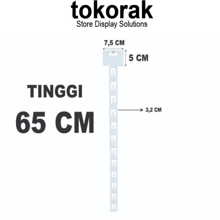 CLIP SNACK STRIP DISPLAY MAKANAN RINGAN PERMEN KERUPUK CHIKI PER PCS ANDDISPLAY