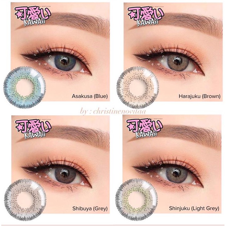 NEW ARRIVAL ! Softlens X2 KAWAII 14.5mm NORMAL by EXOTICON - FREE TEMPAT LENSA