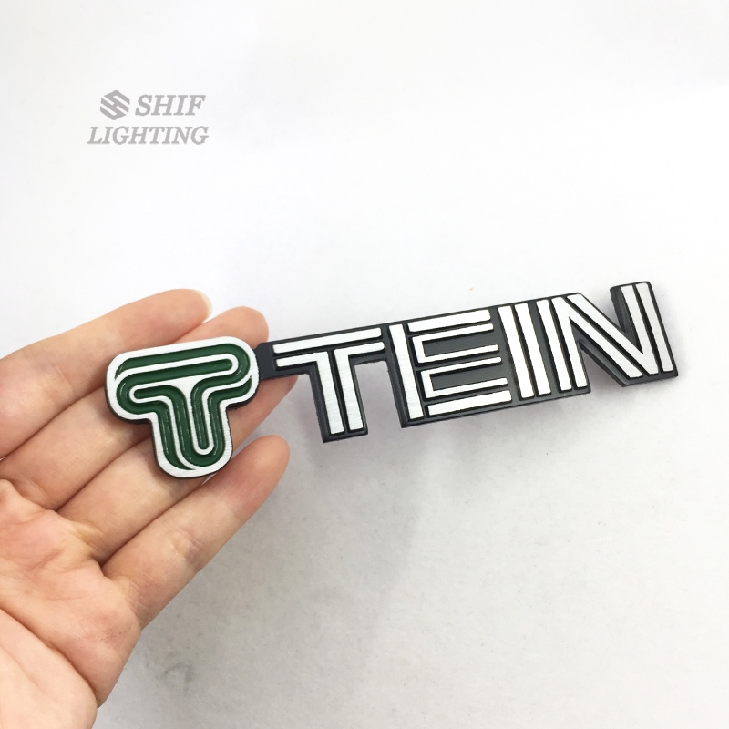 1Pc Stiker Emblem / Badge Motif Logo tein Bahan Metal untuk Bagasi Belakang Mobil