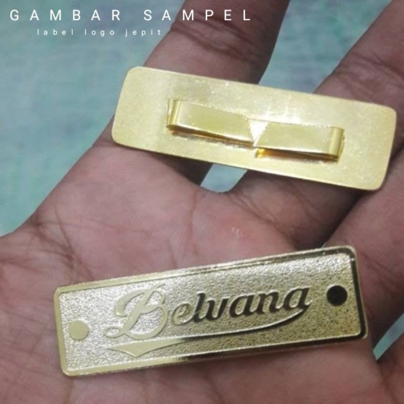 PLAT LABEL JEPIT custom