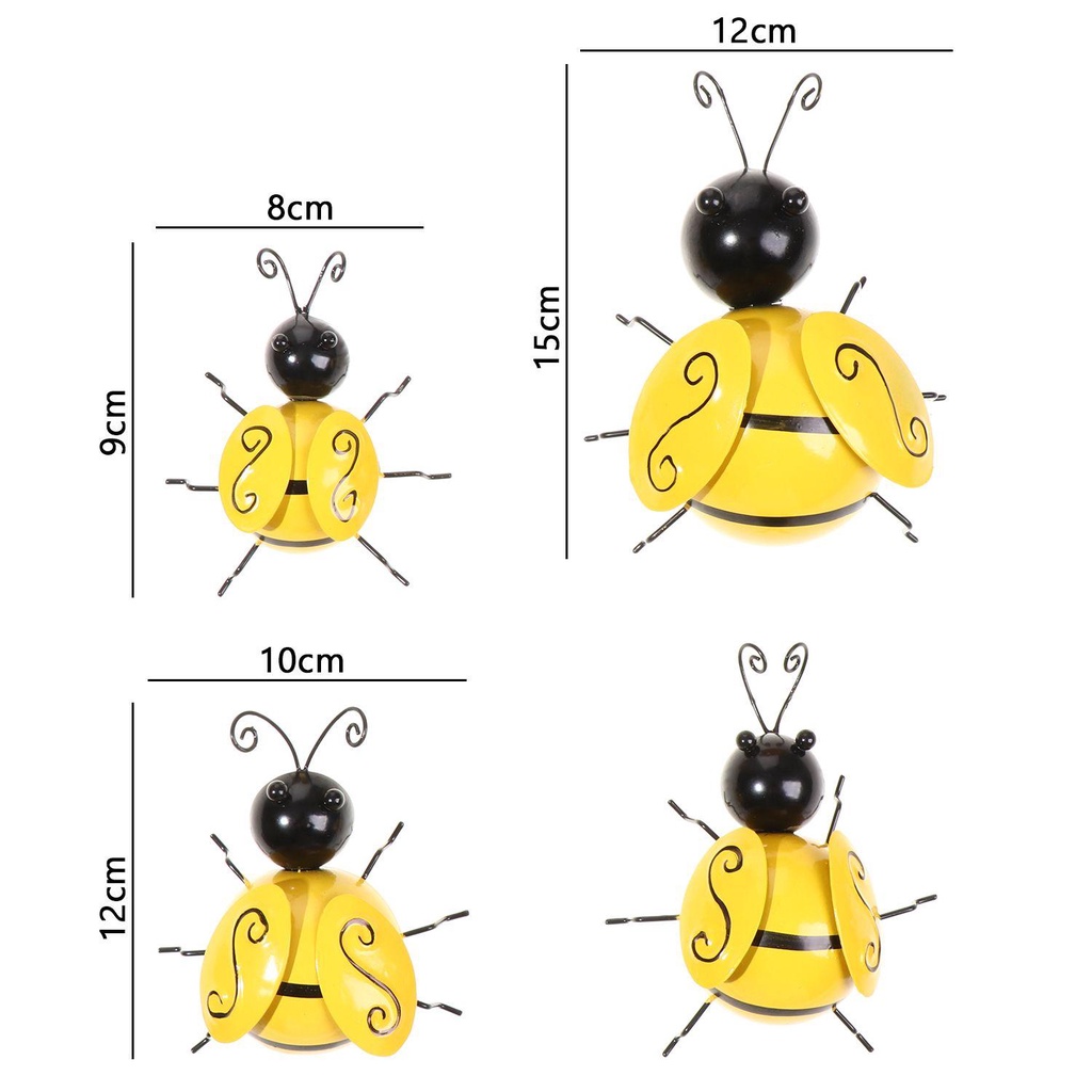 Suyo 4pcs Ornamen Serangga Untuk Dekorasi Dinding Rumah