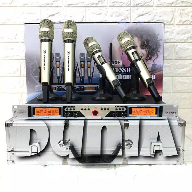 Ds Microphone Mic Wireless Sennheiser skm 9004 - 4 Mic Handheld