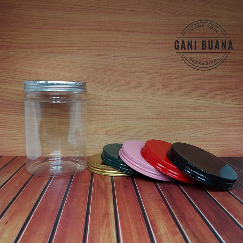 TOPLES TABUNG/TOPLES JAR 800ML PREMIUM TUTUP ALMUNIUM