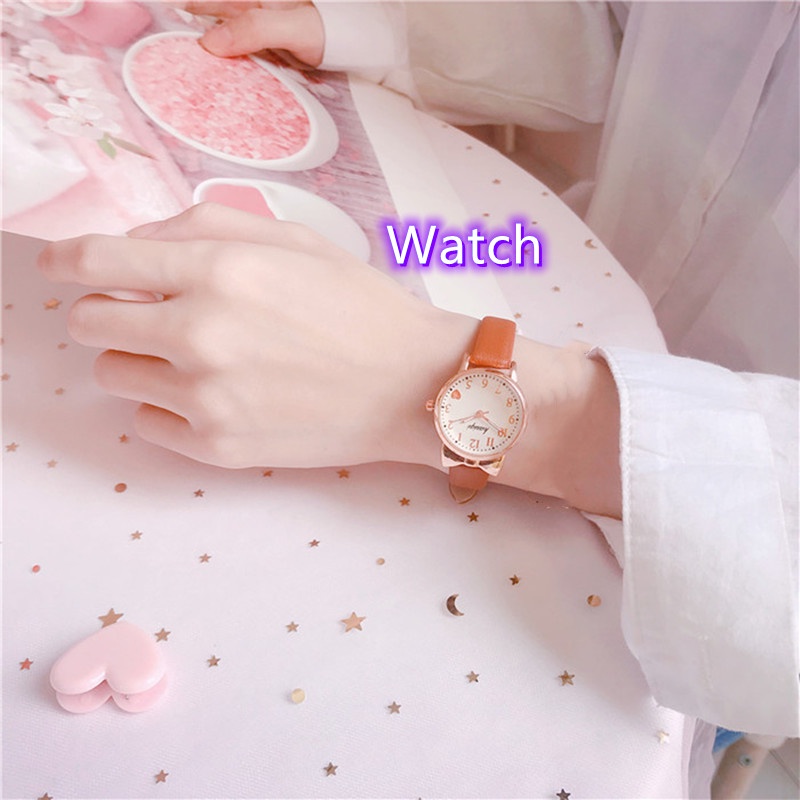 Jam Tangan Wanita Quartz Watch Girl Student Cute Watches Jam Tangan Perempuan