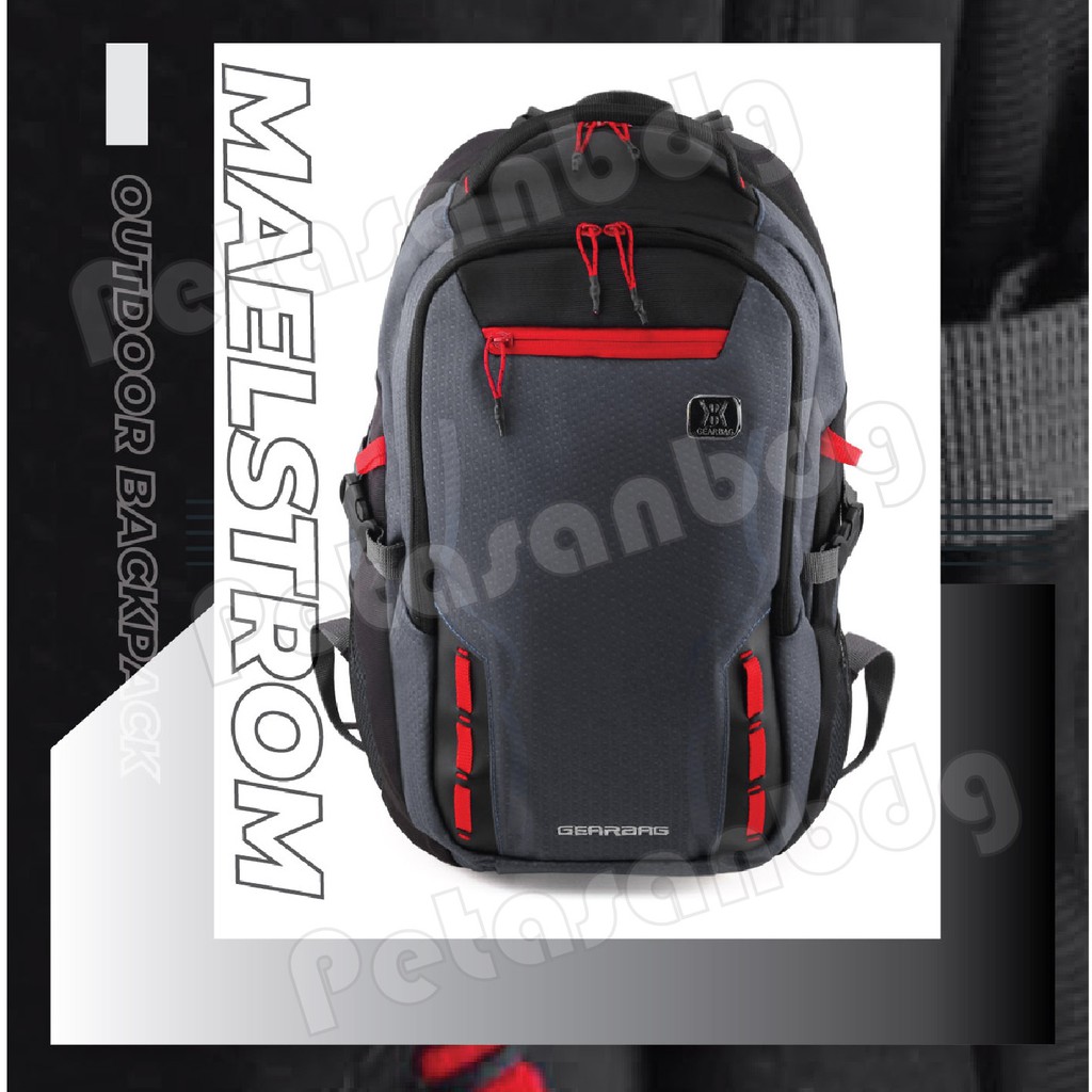 PTS - Tas Ransel Outdoor Pria Gear Bag 13114 - MAELSTROM Laptop Backpack + FREE Raincover Promo Diskon