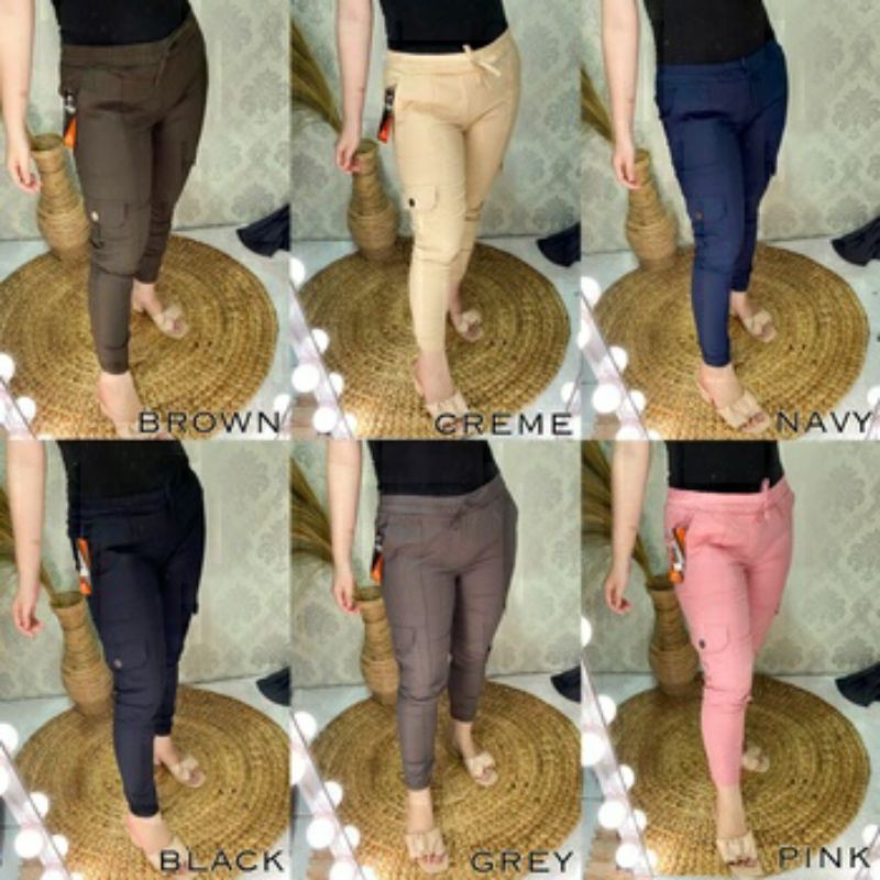 ELONAFASHION /JOGGER CARGO PANTS/CELANA JOGER WANITA/PREMIUM IMPORT QUALITY/BESTSELLER