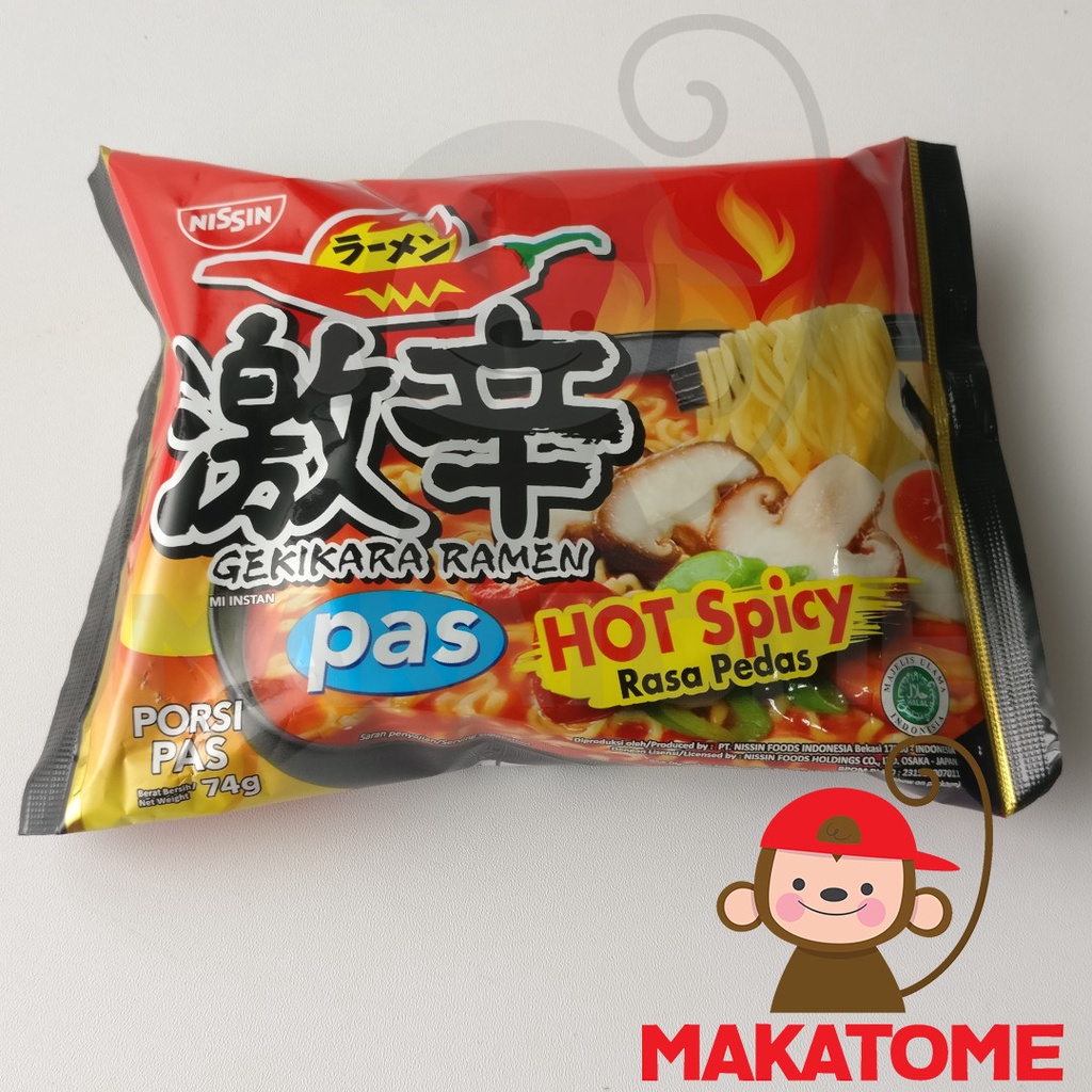 

Nissin Gekikara Ramen HOT SPICY PAS JAMUR PEDAS 74 gr mie mi instan