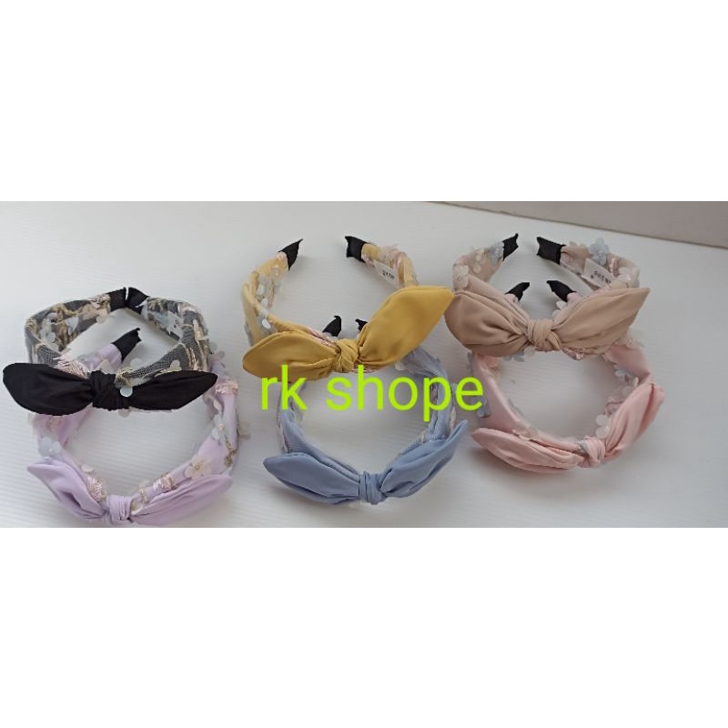 bandana korea pita tile bando korea bunga pita tile warna