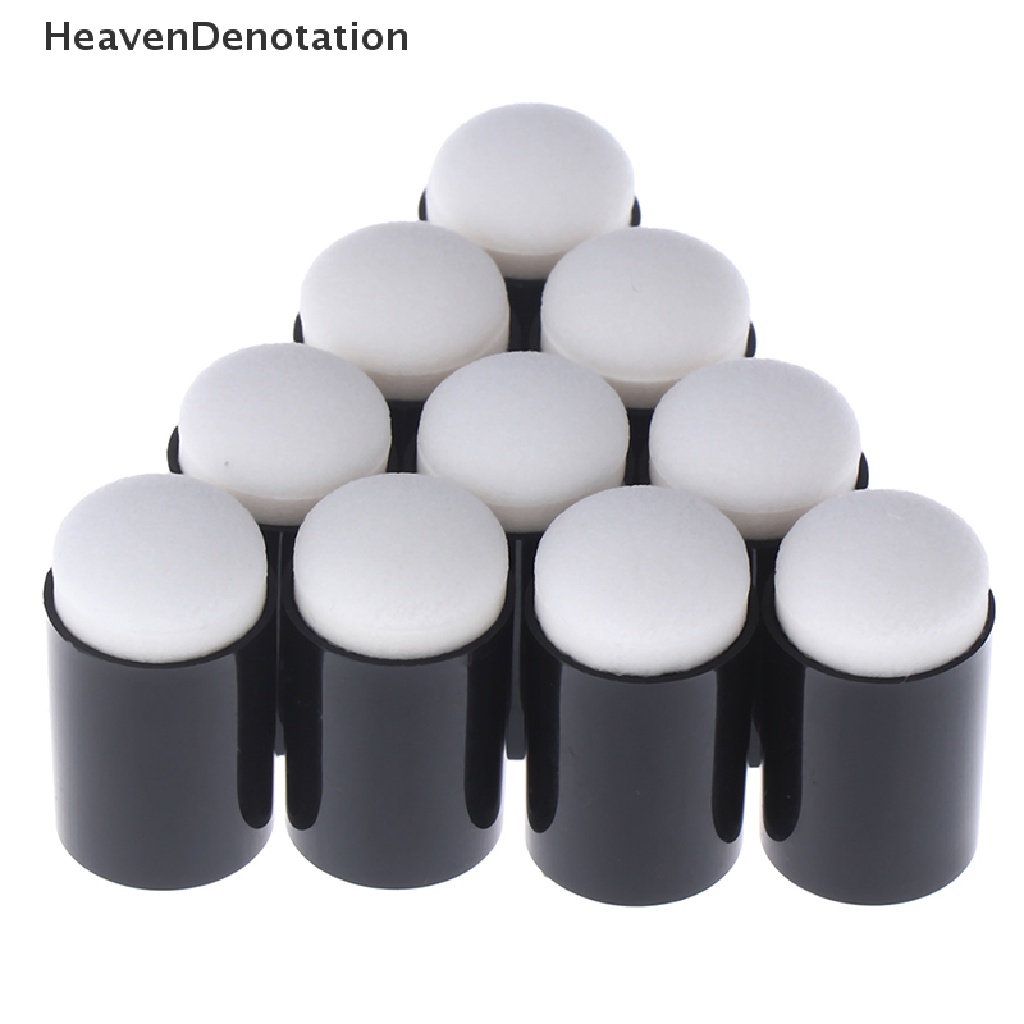 (Heavendenotation) 10pcs / Set Spons Jari Daubers Untuk Aplikator Tinta / Cat