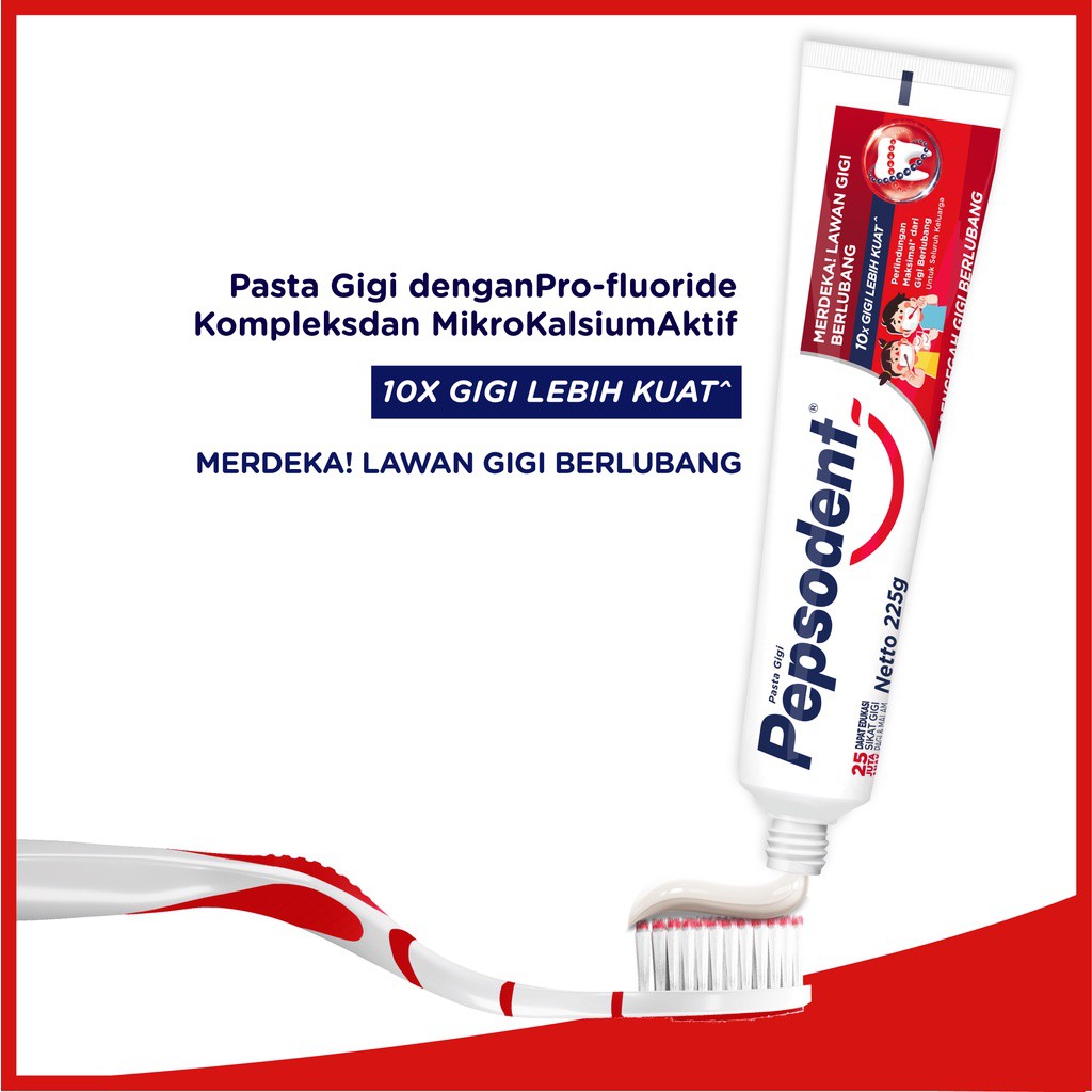 Pepsodent White Pasta Gigi Pencegah Gigi Berlubang 225gr Isi 2 [ORIGINAL]