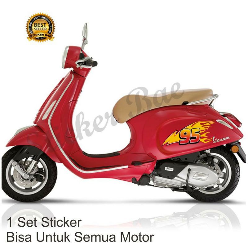 stickerbae4 stiker motor MC QUEEN 95 stiker cutting stiker vespa scoopy nmax aerox