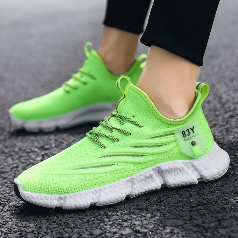 BJS57 - BLACK/GRAY/GREEN - Sepatu Sneakers Olah Raga Pria Modis SEPATU PRIA SNEAKERS COWOK LAKI-LAKI TALI FLAT FASHION IMPORT TERMURAH TERLARIS TERBARU BAGSTORE JAKARTA JSS57