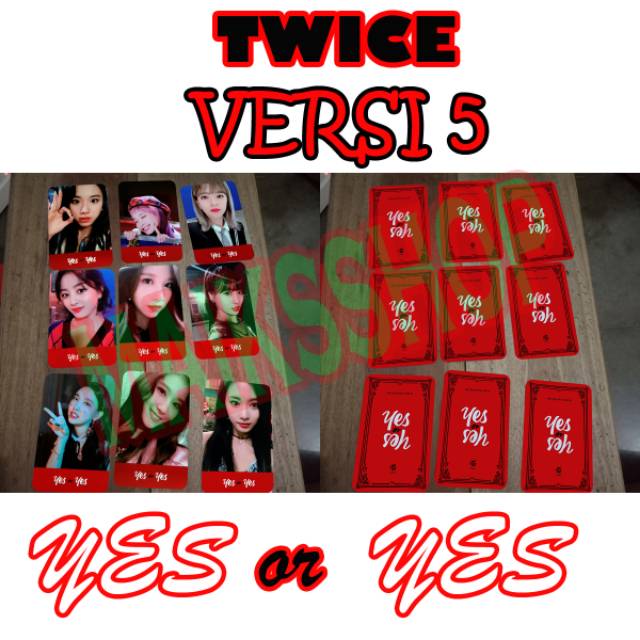 Twice Yes or Yes Photocard Kpop