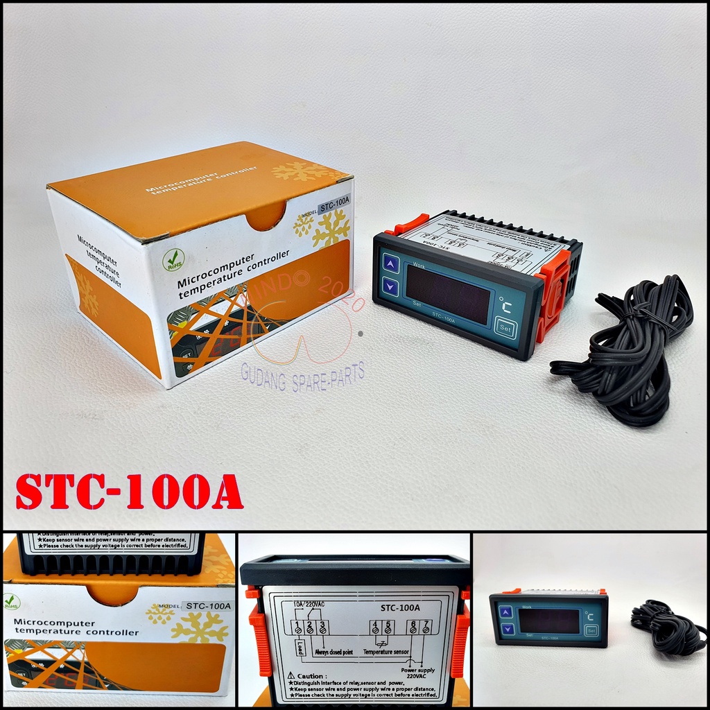 THERMOSTAT STC-100A | TEMPERATURE CONTROL DIGITGAL STC100 A | PENGATUR SUHU COOL STORAGE ELITEC