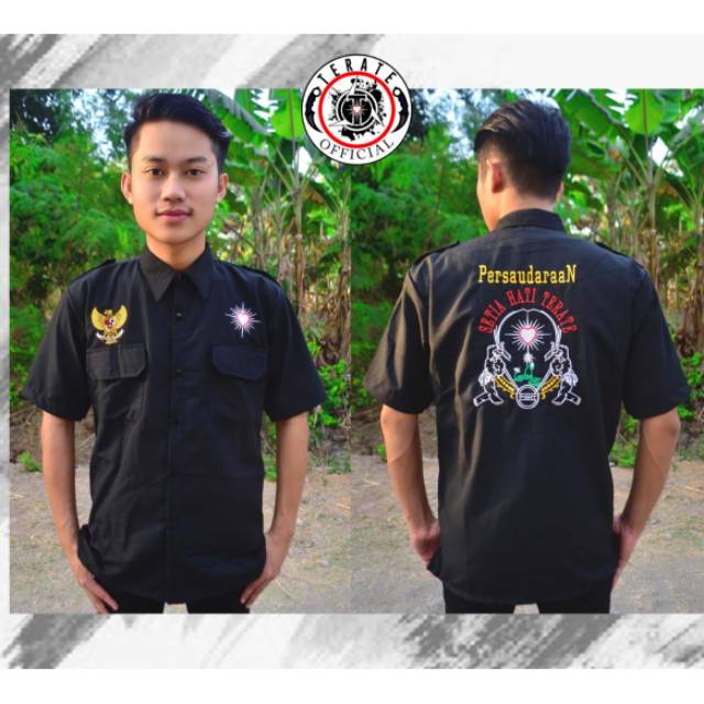 KEMEJA ALESMO BORDIR lambang garuda