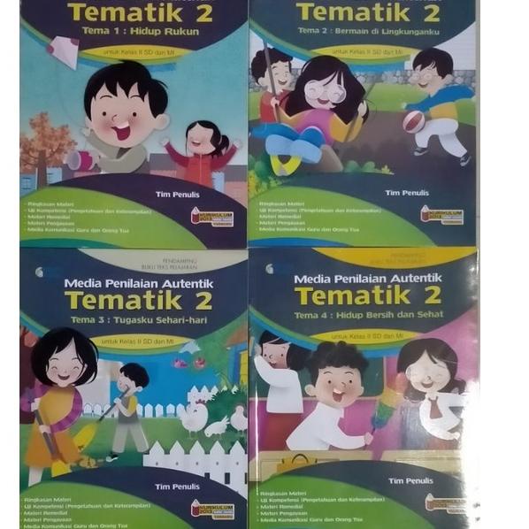 Terbagus.. BUKU TEMATIK MEDIA PENILAIAN AUTENTIK KELAS 2 SD/MI TIGA SERANGKAI