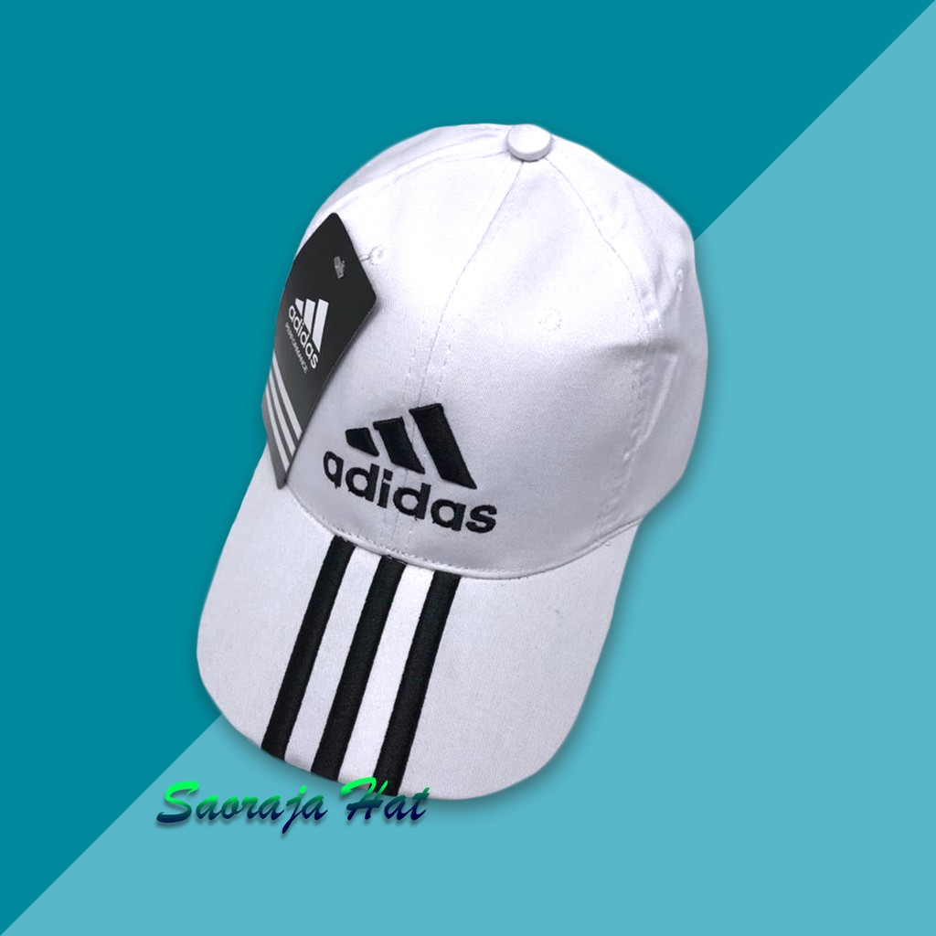 Topi Adidas Topi Klasik Scroll Bordir Topi Bisbol Olahraga Kasual Pria dan Wanita