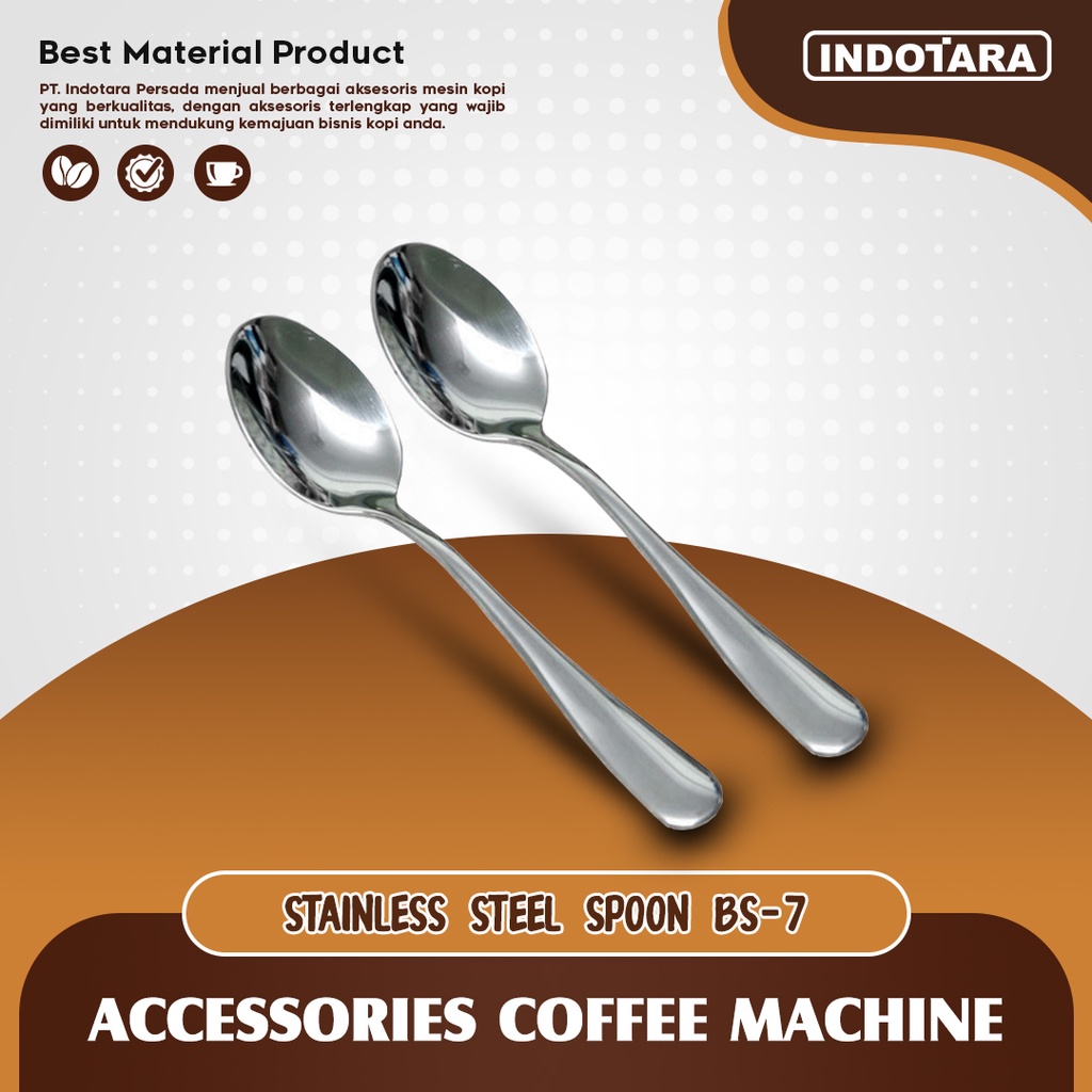 Sendok Makan Stainless Steel Spoon Coffee Tea - BS7