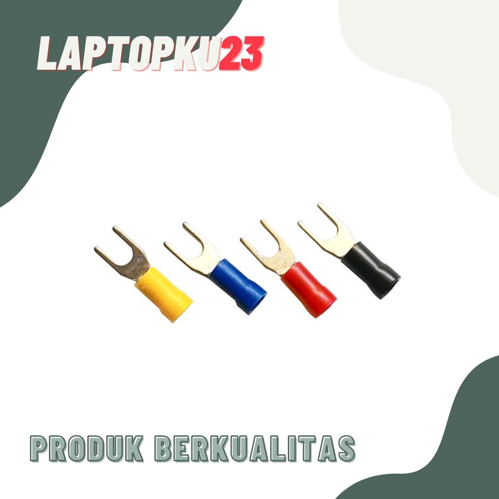 Skun Kabel Y 2-4 / 5 Skun Kabel 2,5 mm High Quality Cable Lug Terminal - SV2-4 KUNING