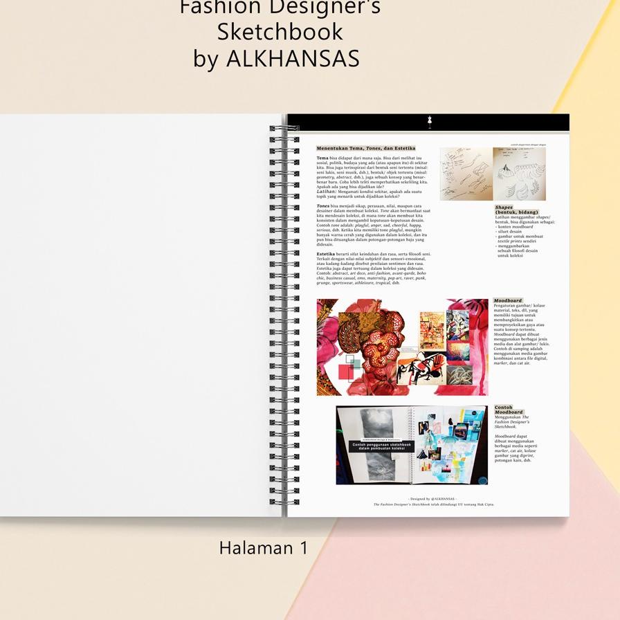 

X-EYR ♥ Alkhansas - Buku Gambar Fashion Designer Hard Cover (Fashion Designer's Sketchbook) Volume 8 ✯✯✯✯✯