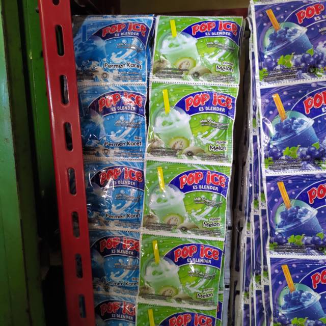 

Pop ice (1renceng = 10 sachet)