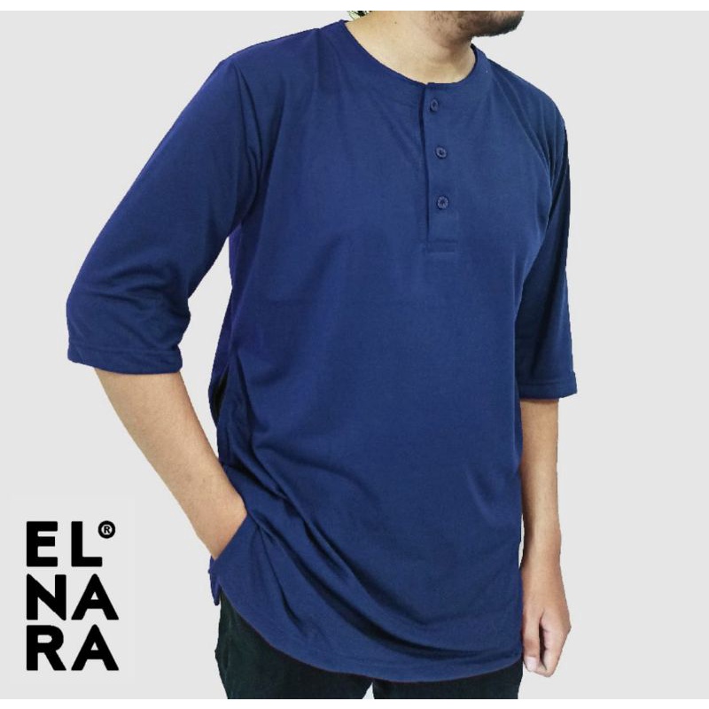 Kurta Pakistan Bahan Kaos Lengan 3/4 Baju Koko Dewasa