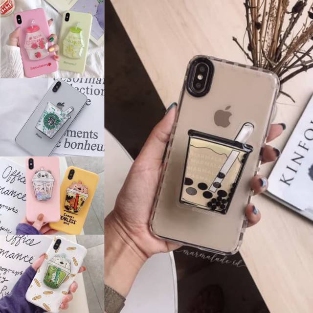 MOMBABY1 Pop socket Bobba boba Starbucks atau Popsocket Bobba boba Starbucks