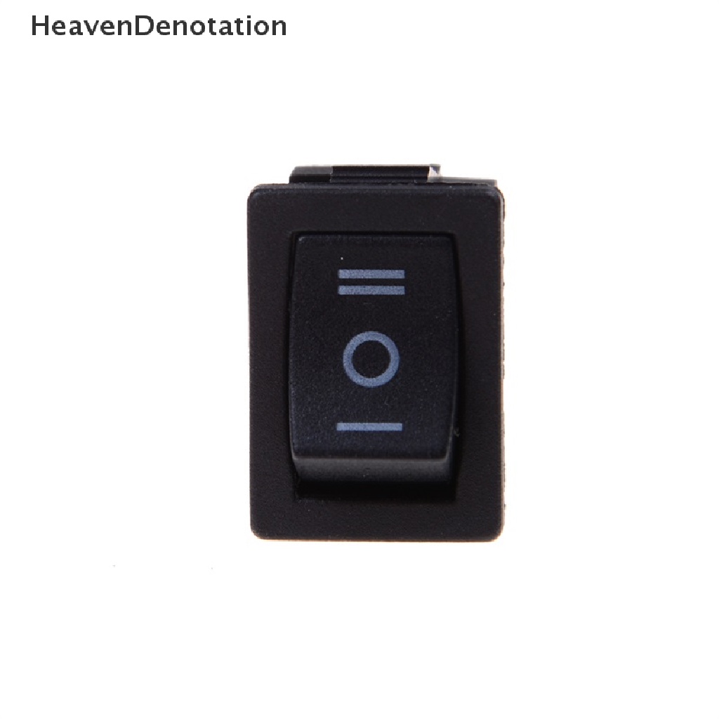 (Heavendenotation) 5 Pcs Saklar Rocker Switch Spdt On / Off 3 Pin Ac 6a / 250v 10a / 125v Warna Hitam