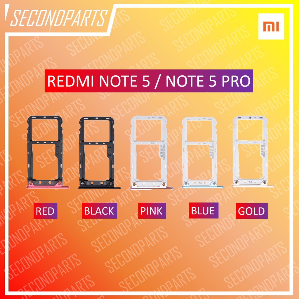 SIM TRAY SLOT SIM LOCK TEMPAT KARTU XIAOMI REDMI NOTE 5 / NOTE 5 PRO ORIGINAL