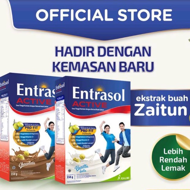 Entrasol Active 350gr Susu Tinggi Kalsium