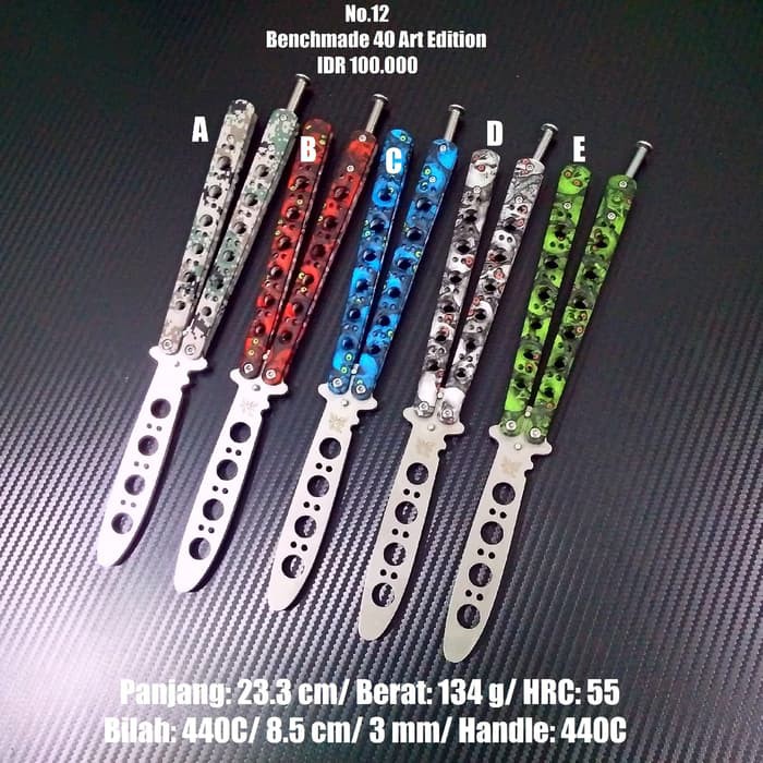 StarSeller Balisong Trainer Benchmade 40 Art Edition