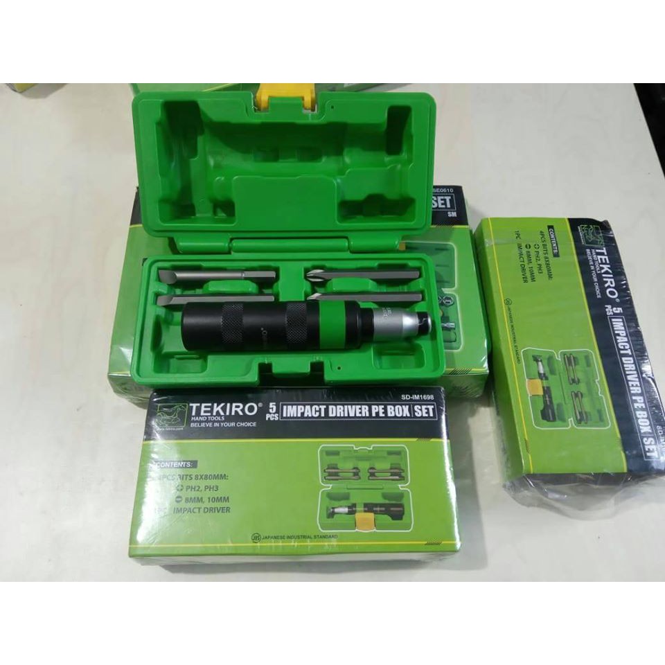 TEKIRO OBENG KETOK 5 PCS BOX PE -OBENG KETOK 5 PCS BOX - ALAT PERKAKAS