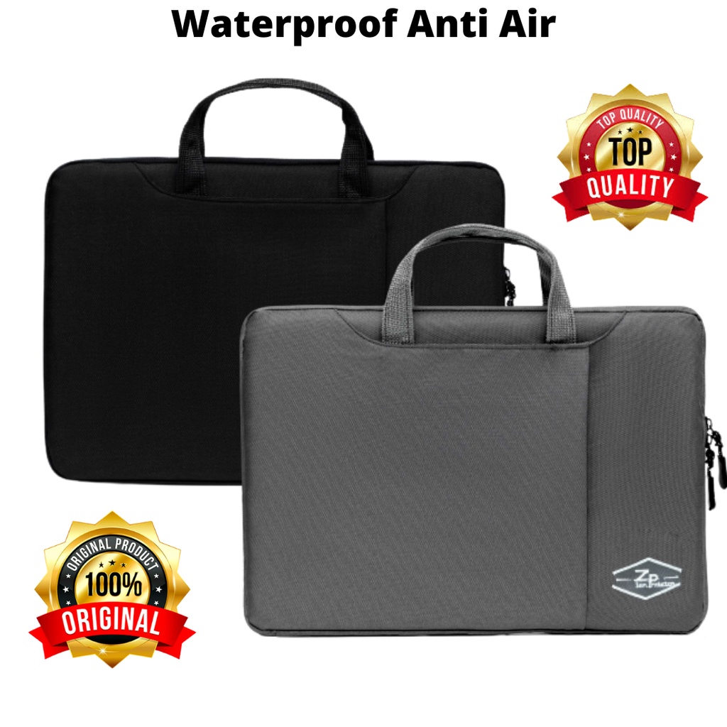 Tas &amp; Case Laptop Jinjing Anti Air Waterproof 13 - 14 Inch Wanita Pria Tas Leptop Case Laptop Waterproof Anti Air