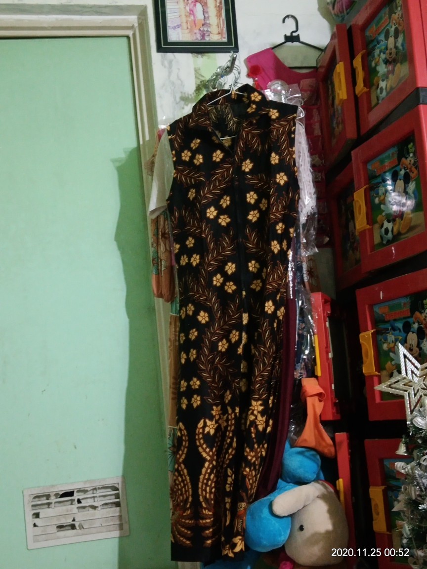 Batik Couple Keluarga Sania Ruffle Ori Ndoro Jowi Dnt Motif Cendrawasih Kuning