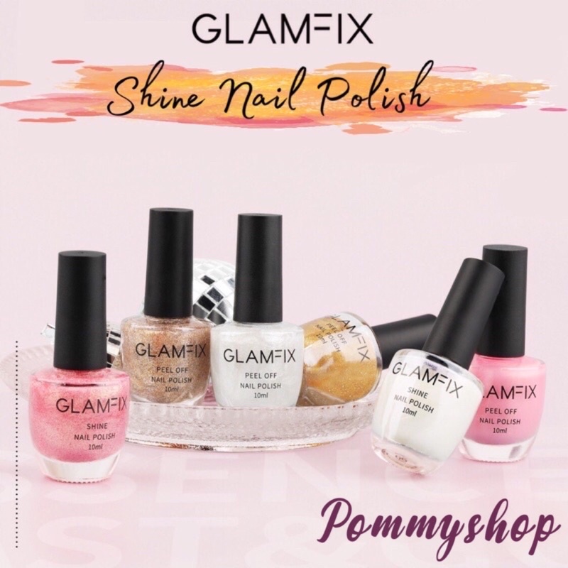 Glam Fix Shine Nail Polish Kutek Cat Kuku | Glam Fix Alat Kecantikan Makeup