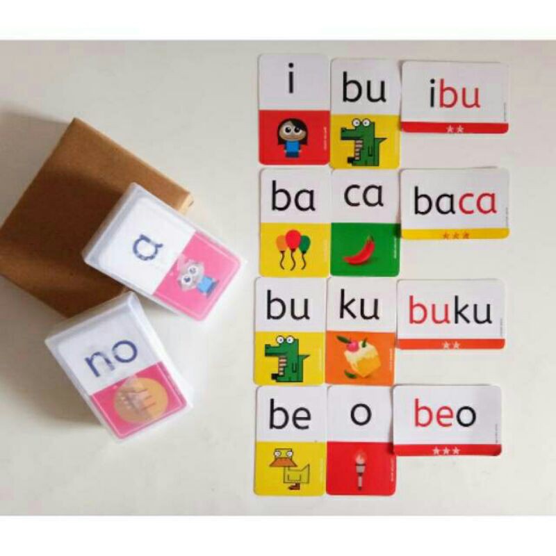 flash card 2 suku kata