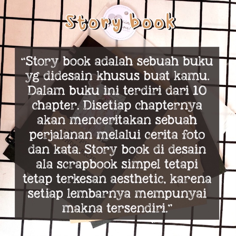 STORY BOOK PREMIUM original by Wopika Creative| SCRAPBOOK | kado buku | hadiah birthday anniversary, graduation, ldr, dll