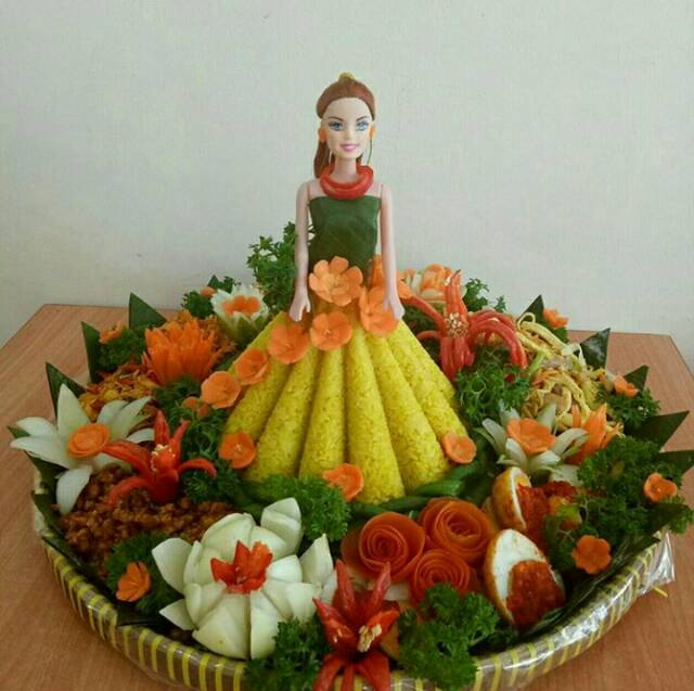 CETAKAN TUMPENG BARBIE - loyang barbie nasi tumpeng - loyang rok barbie - cetakan nasi - cetakan agar - cetakan puding rok barbie