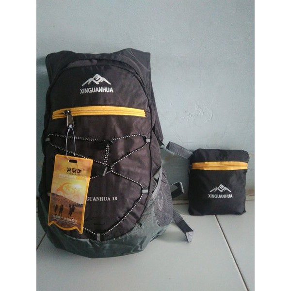 YGRETTE - Xinguanhua Tas Gunung Lipat Waterproof 18L FOLDABLE BACKPACK punggung olahraga