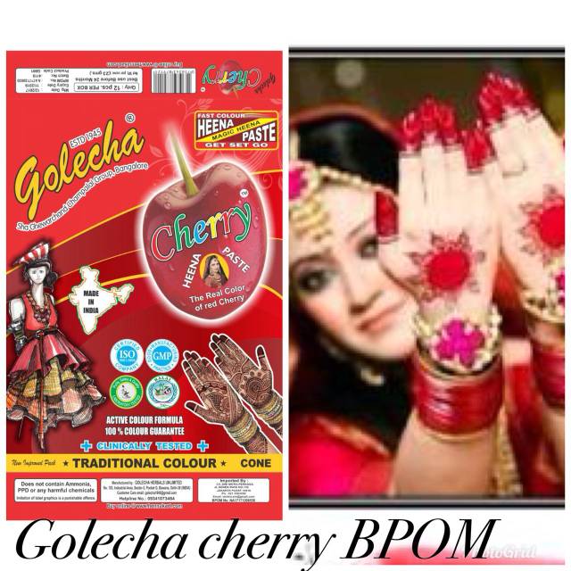 Golecha Henna Tradisional Colour Red cerry