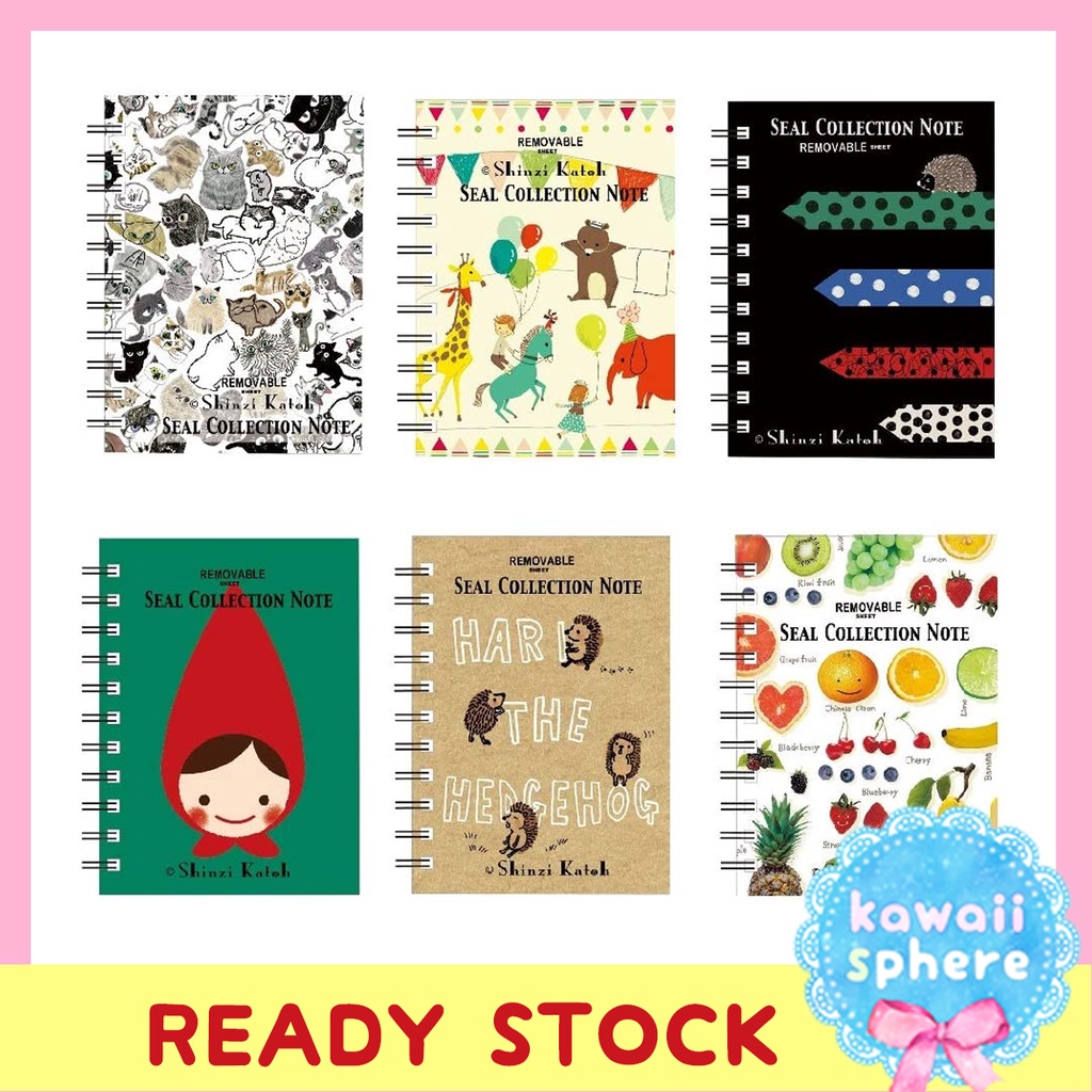 

Sticker Album Shinzi Katoh | Seal Collection Note B | Album Stiker Ready Import Japan
