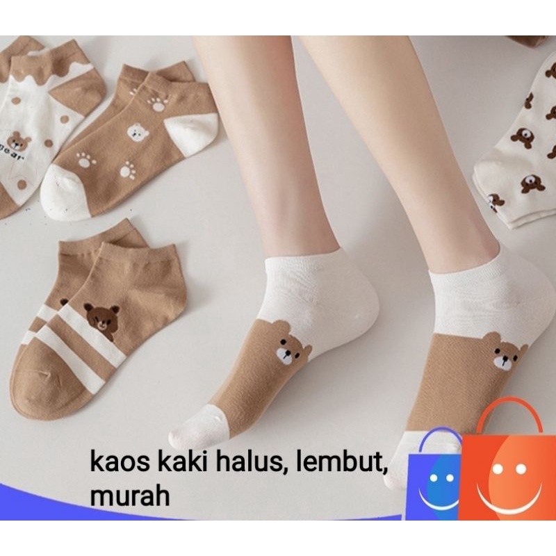 Kaos Kaki Pendek Ankle Polos Motif Kaos Kaki Cewek Semata Kaki Kaos Kaki Halus Adem Nyaman Murah Kaos Kaki Hitam Putih Abu Polos