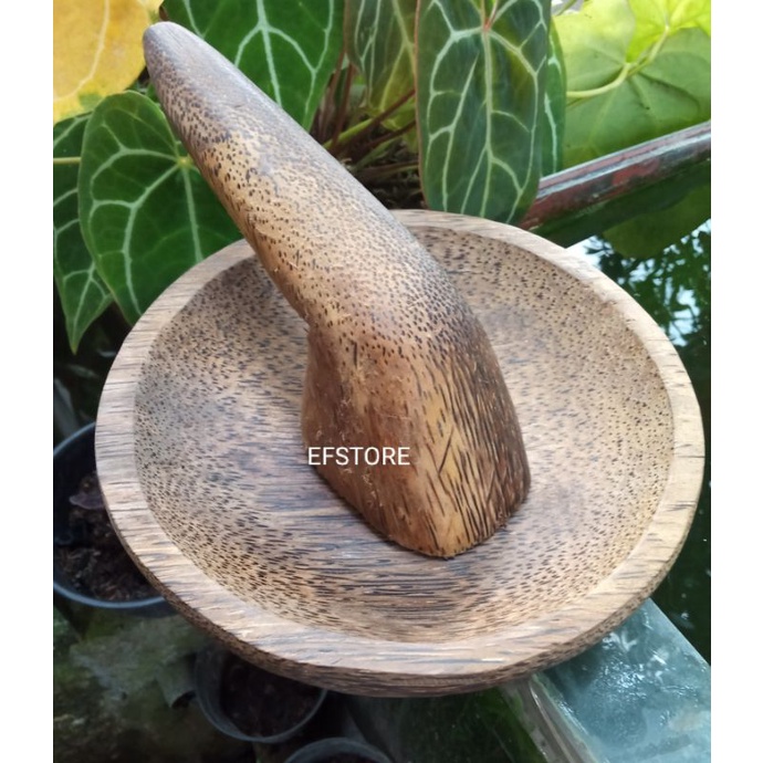 Cobek set kayu aren murah berkualitas