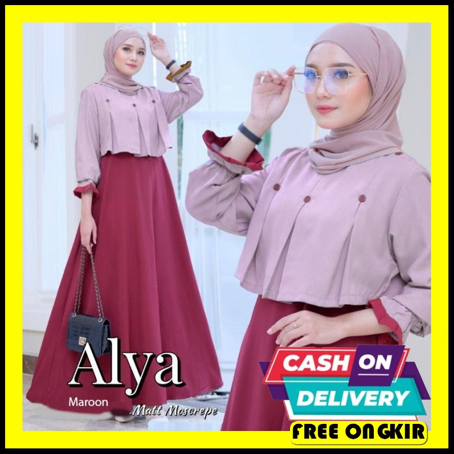 Plain Dress - Baju Gamis Syari Remaja / Ibu Ibu Pesta Kondangan Mewah  Baju Gamis Wanita Terbaru Be