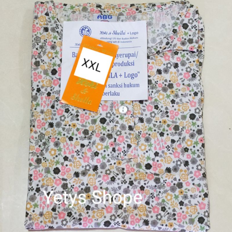 Hoki&Sheila Jumbo LD120 C3/4 Baju Tidur Piyama Fit XXL [Part 1]-VerySmall5 HS Putih